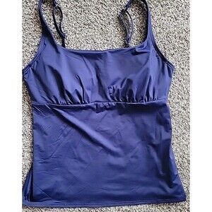 Lands' End Navy Blue Women's Tankini Top